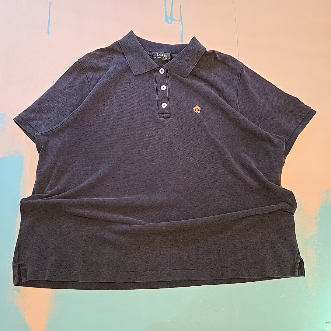Lauren Ralph Lauren Polo Shirt Xl Blue Light Wear Crest Logo Classic Fit Men Usa